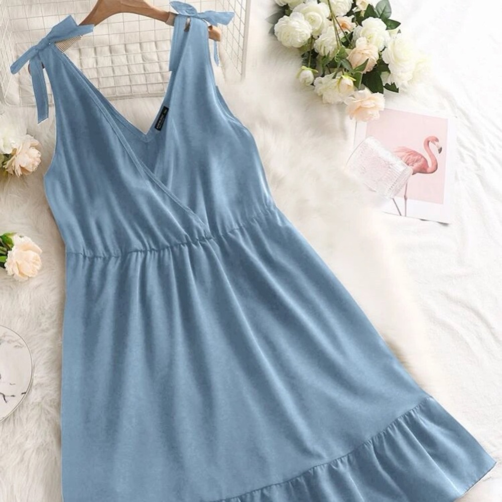 Tie shoulder sundress